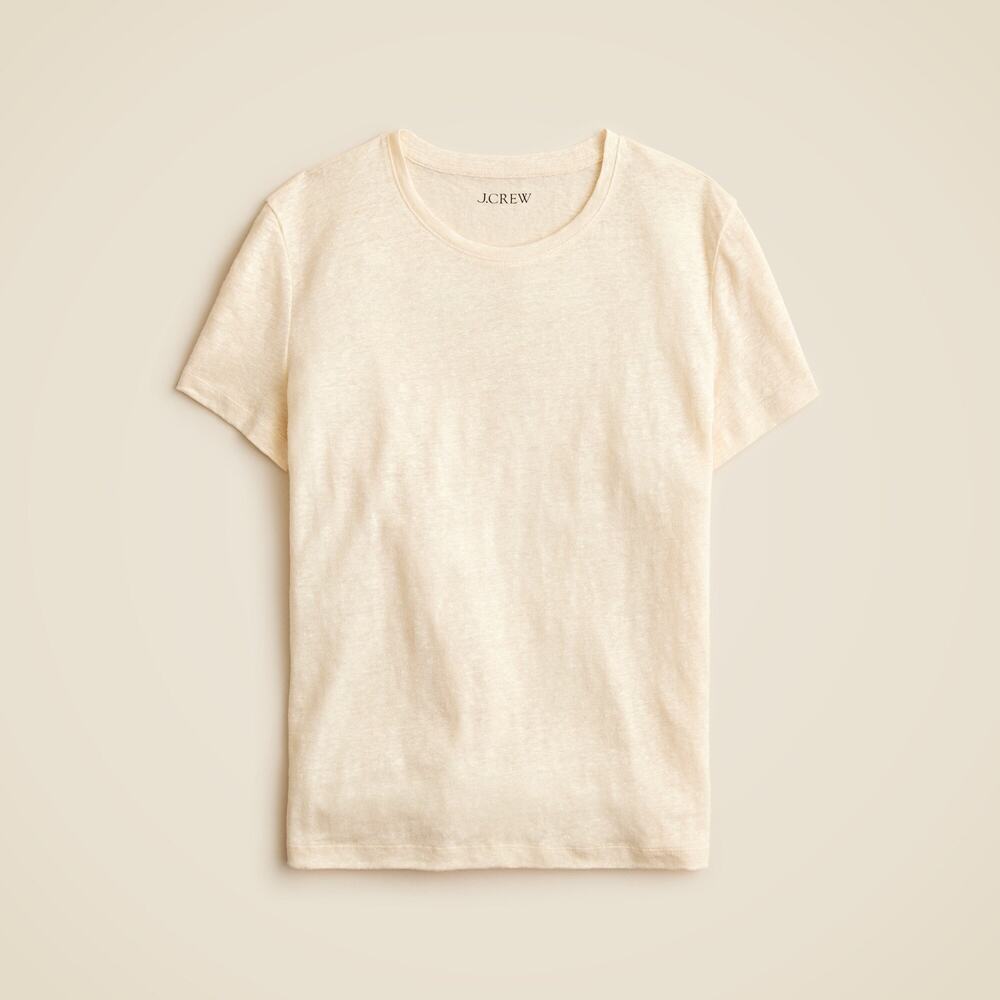 J. Crew New relaxed linen T-shirt